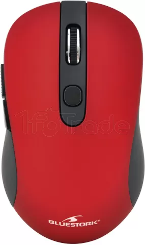 Photo de Souris sans fil Bluestork Office60 (Noir/Rouge)