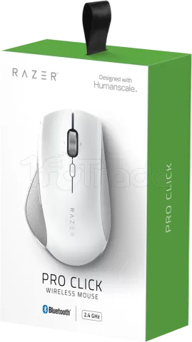 Photo de Souris sans fil Bluetooth ergonomique Razer Pro Click (Blanc)