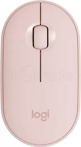 Photo de Souris sans fil Bluetooth Logitech Pebble M350 (Rose)