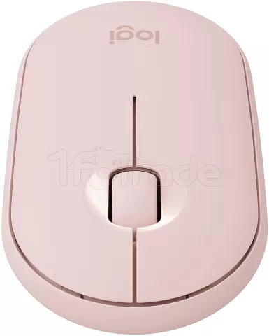 Photo de Souris sans fil Bluetooth Logitech Pebble M350 (Rose)