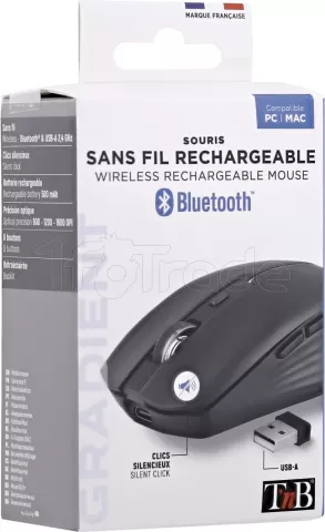 Photo de Souris sans fil Bluetooth T'nB Gradient (Noir)