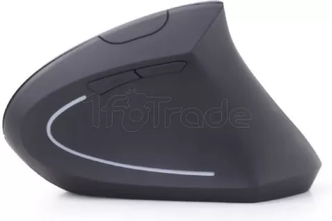 Photo de Souris sans fil ergonomique Gembird MUSW-ERGO-01 (Noir)