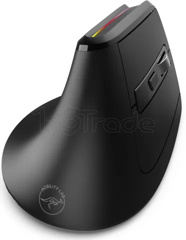 Photo de Souris sans fil ergonomique Mobility Lab Premium RGB (Noir)