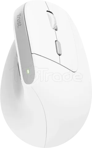 Photo de Souris sans fil ergonomique Trust Bayo II (Blanc)