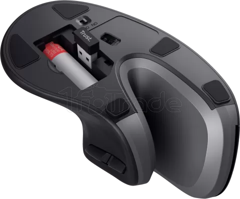 Photo de Souris sans fil ergonomique Trust pour droitier Verto (Noir)