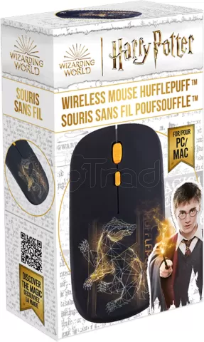 Photo de Souris sans fil Freaks and Geeks Harry Potter Poufsouffle (Noir)