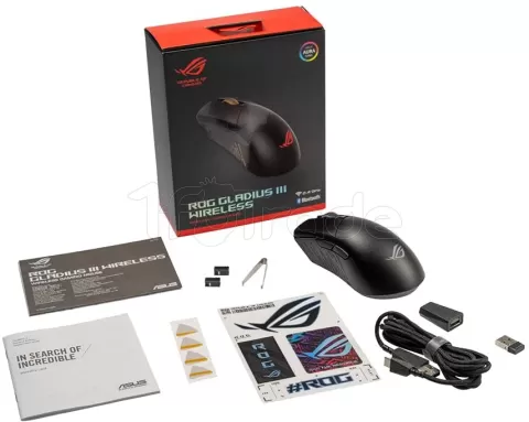 Photo de Souris sans fil Gamer Asus Rog Gladius III Wireless (Noir)