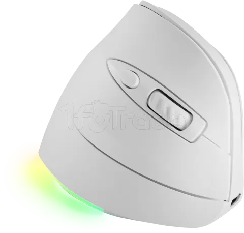 Photo de Souris sans fil Gamer ergonomique verticale Mars Gaming MM-SK RGB (Blanc)