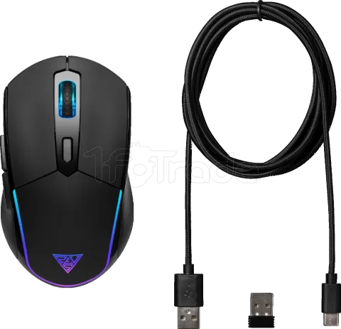 Photo de Souris sans fil Gamer Gamdias Hades M2 RGB (Noir)