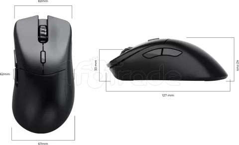 Photo de Souris sans fil Gamer Glorious PC Gaming Race Model D2 Pro 1K (Noir)