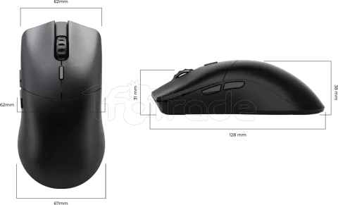 Photo de Souris sans fil Gamer Glorious PC Gaming Race Model O2 Pro 1K (Noir)