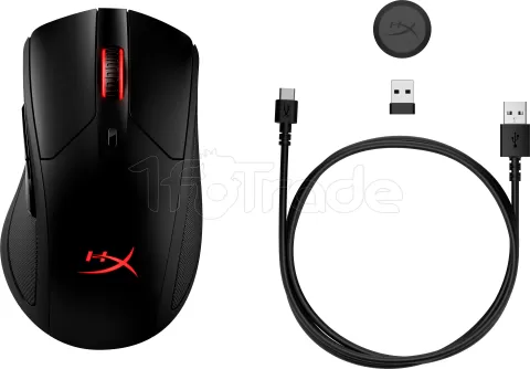 Photo de Souris sans fil Gamer HyperX Pulsefire Dart RGB (Noir)