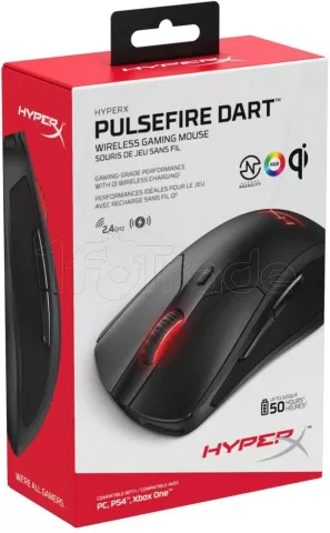 Photo de Souris sans fil Gamer HyperX Pulsefire Dart RGB (Noir)