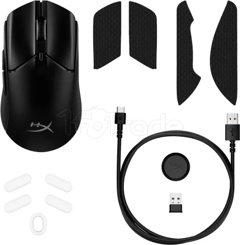 Photo de Souris sans fil Gamer HyperX Pulsefire Haste 2 RGB (Noir)