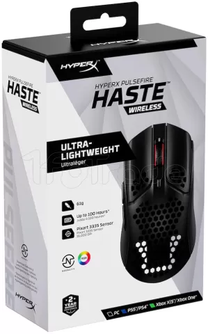 Photo de Souris sans fil Gamer HyperX Pulsefire Haste (Noir)