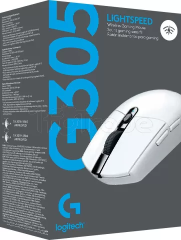 Photo de Souris sans fil Gamer Logitech G305 LightSpeed (Blanc)