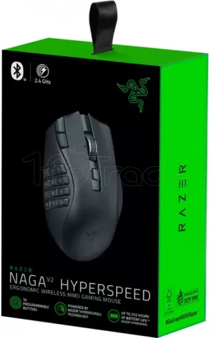 Photo de Souris sans fil Gamer Razer Naga V2 HyperSpeed (Noir)