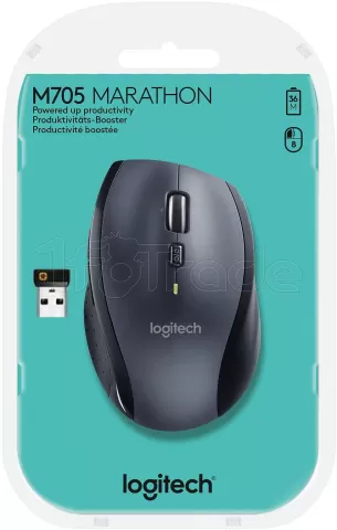 Photo de Souris sans fil Logitech M705 Marathon (Noir)