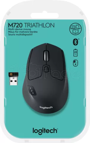 Photo de Souris sans fil Logitech M720 Triathlon (Noir)