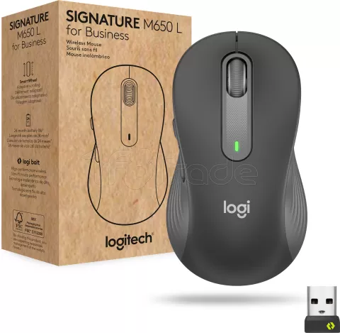 Photo de Souris sans fil Logitech Signature M650 Business (Noir/Gris)