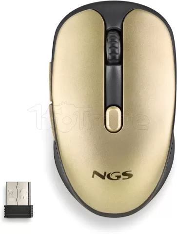 Photo de Souris sans fil NGS Evo Rust (Or)