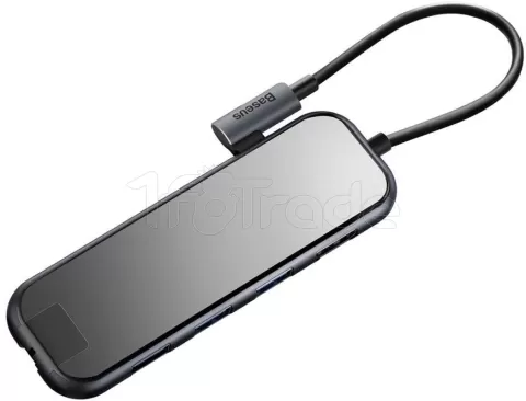 Photo de Station d'accueil portable USB-C 3.0 Baseus Mirror 6en1 (Gris)