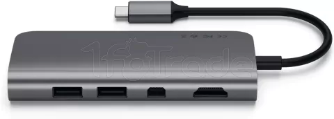 Photo de Station d'accueil portable USB-C 3.0 Satechi Aluminium Multmedia (Gris)