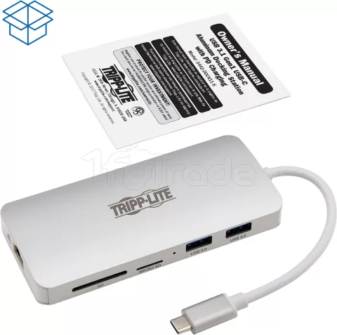 Photo de Station d'accueil portable USB-C 3.2 Eaton Tripp Lite Dock11 (Argent)