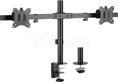 Photo de Support double-écran à fixer Goobay 17"-32" (9kg max) (Noir)