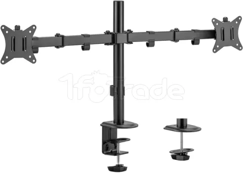 Photo de Support double-écran à fixer Maclean MC-754N 17"-32" (9kg max) (Noir)