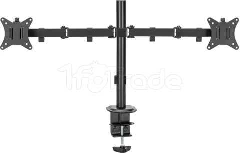 Photo de Support double-écran à fixer Maclean MC-754N 17"-32" (9kg max) (Noir)