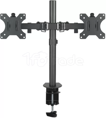 Photo de Support double-écran à fixer Tooq DB1232TN 13"-32" (8kg max) (Noir)