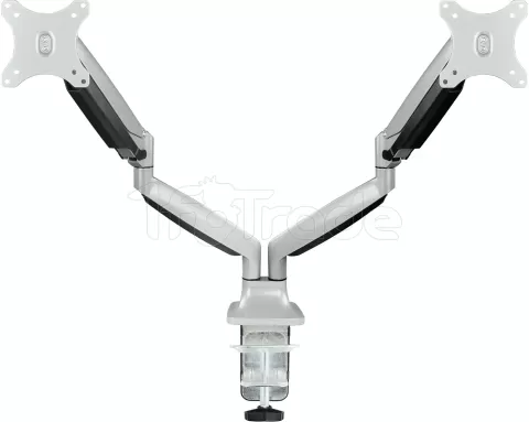 Photo de Support double-écran à fixer Tooq DB3132TNR 13"-32" (9kg max) (Argent)