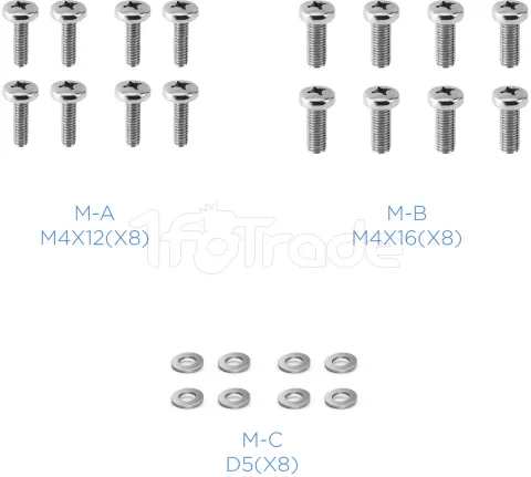 Photo de Support double-écran à fixer Tooq DB3132TNR 13"-32" (9kg max) (Argent)