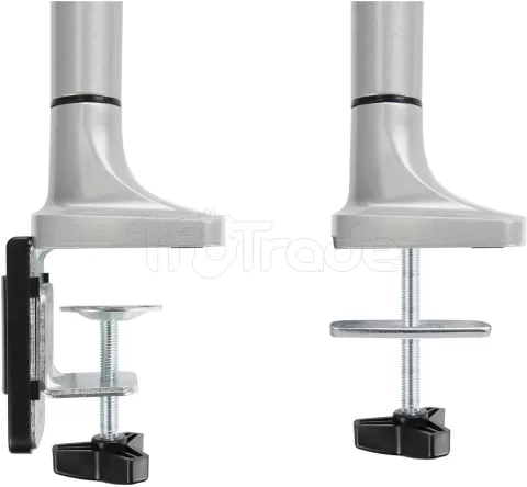 Photo de Support double-écran à fixer Tooq DB3132TNR 13"-32" (9kg max) (Argent)