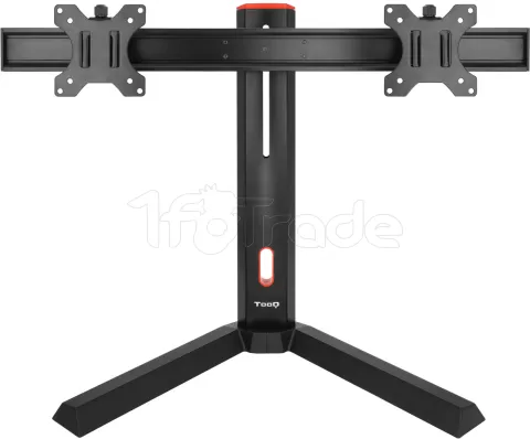 Photo de Support double-écran à poser Tooq DB1402TN 17"-27" (7kg max) (Noir)