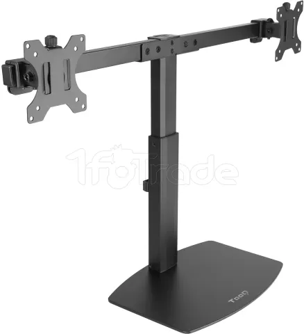 Photo de Support double-écran à poser Tooq DB1727TN 17"-27" (6kg max) (Noir)