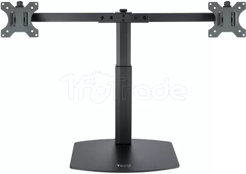 Photo de Support double-écran à poser Tooq DB1727TN 17"-27" (6kg max) (Noir)