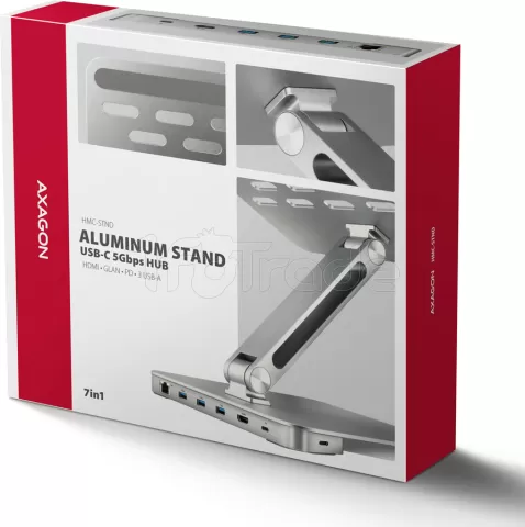 Photo de Support / réhausseur Axagon HMC-STND pour ordinateur portable avec station d'accueil