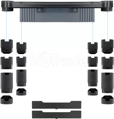 Photo de Support / Rehausseur pour Ecran TooQ MMPSSD01 10kg max (Noir)