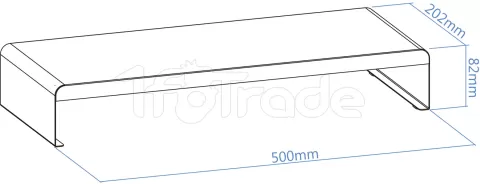 Photo de Support / Rehausseur TooQ pour surélever Ecran 20kg max (Noir)