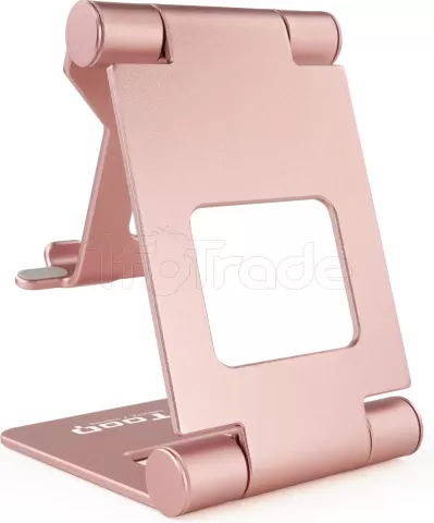 Photo de Support tablette universel sur pied Tooq Keops (Rose)