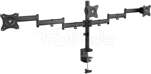 Photo de Support triple-écran à fixer Tooq DB1327TN 13"-27" (8kg max) (Noir)