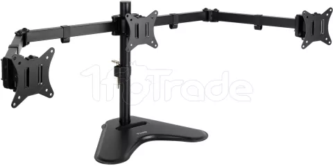 Photo de Support triple-écran à poser Tooq DB1704TN 13"-27" (7kg max) (Noir)