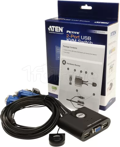 Photo de Switch KVM VGA/USB Multiplateforme Aten CS22U