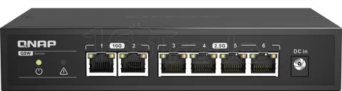 Photo de Switch réseau ethernet 10Gbit/s Qnap QSW-2104-2T - 6 ports (Noir)