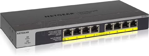 Photo de Switch réseau ethernet Gigabit Netgear GS108LP - 8 ports (Métal)