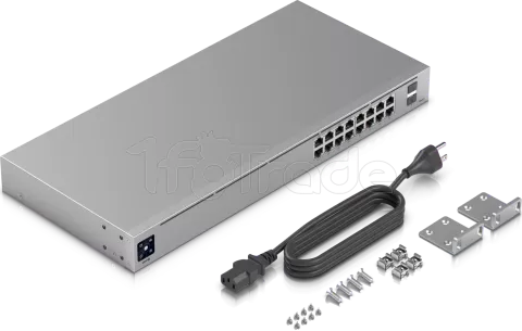 Photo de Switch réseau ethernet Gigabit Ubiquiti UniFi USW-16-POE - 16 ports : 8x PoE + 2x SFP