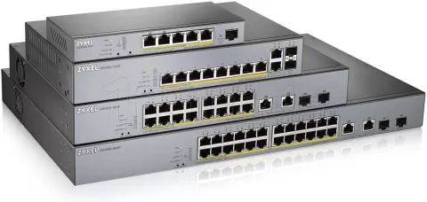 Photo de Switch réseau ethernet Gigabit Zyxel CCTV GS1350-HP - 10 ports dont 8x PoE+