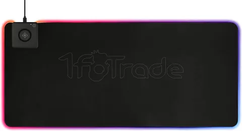 Photo de Tapis de souris Gamer Deltaco DMP320 RGB avec chargeur à induction - Taille XXL (Noir)